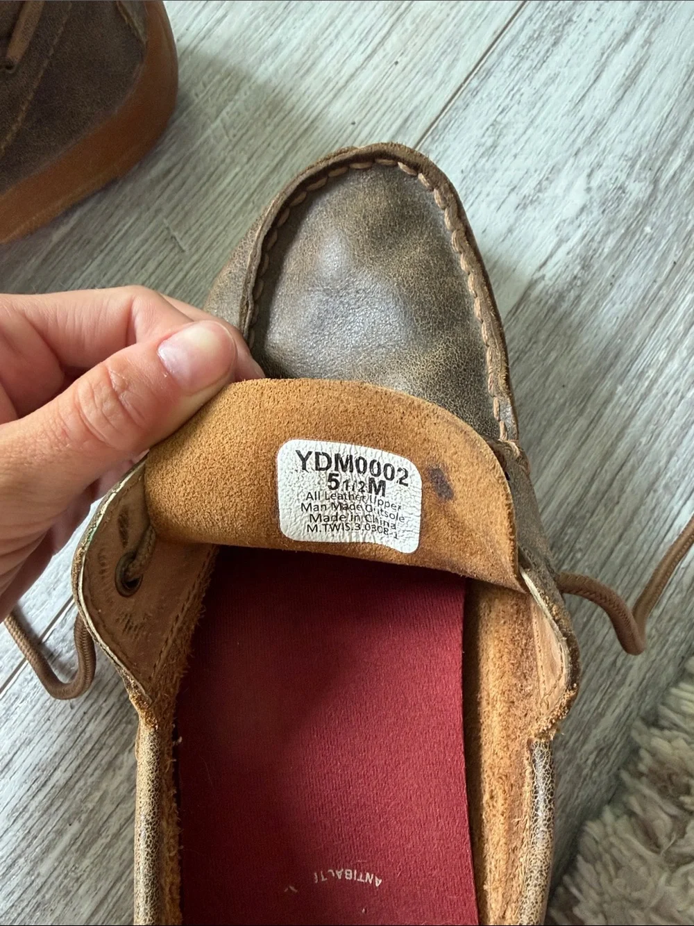 Twisted X Kids Brown Leather Moccasin Sneakers